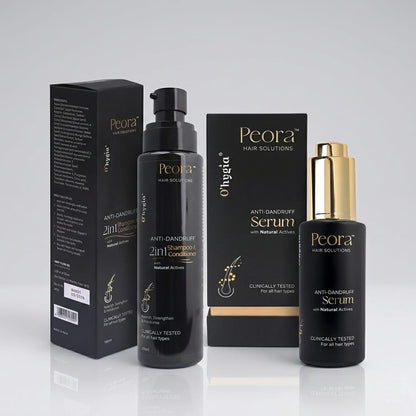 O’hygia Peora Hair Serum + Anti-Dandruff Shampoo & Conditioner Combo
